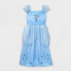 Girls' Disney Princess Cinderella Nightgown - Blue
