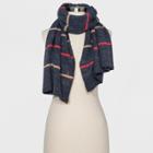Men's Striped Brushed Oblong Scarf - Goodfellow & Co One Size,