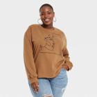 Well Worn Black History Month Women's Plus Silhouette Sweatshirt - Brown
