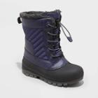 Kids' Skylar Lace-up Winter Boots - All In Motion Navy Blue