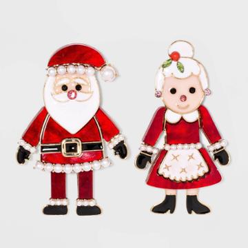 Sugarfix By Baublebar Mr. And Mrs. Claus Drop Earrings - Red