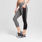 Women's Embrace Laser Cut High-waisted Capri Leggings - C9 Champion Black Heather