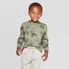 Toddler Boys' Long Sleeve Pocket T-shirt - Art Class Olive 12m, Boy's, Green