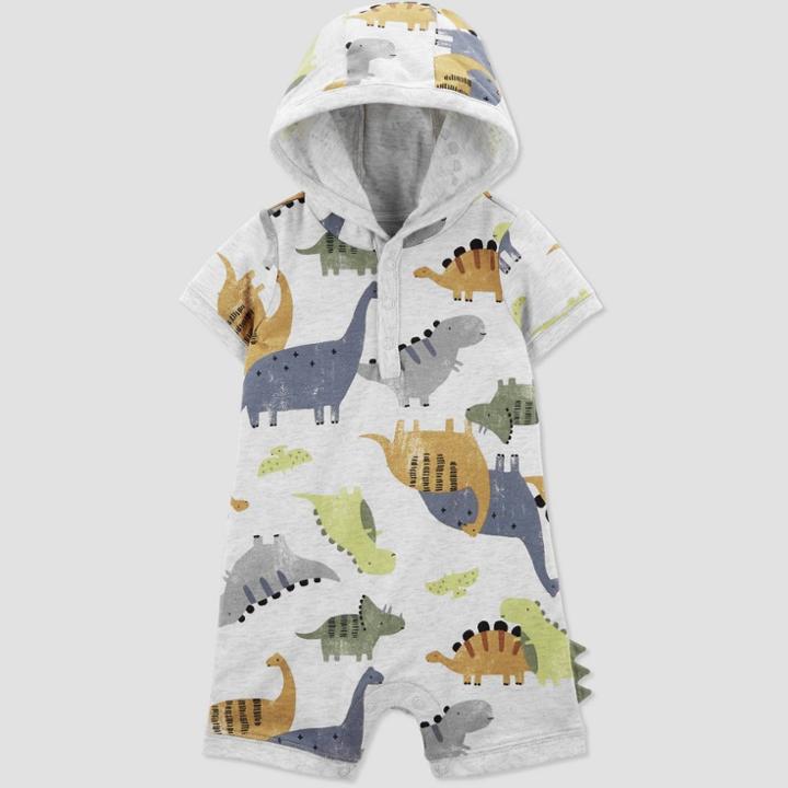 Baby Boys' Dino Jumpsuit - Just One You Made By Carter's Gray