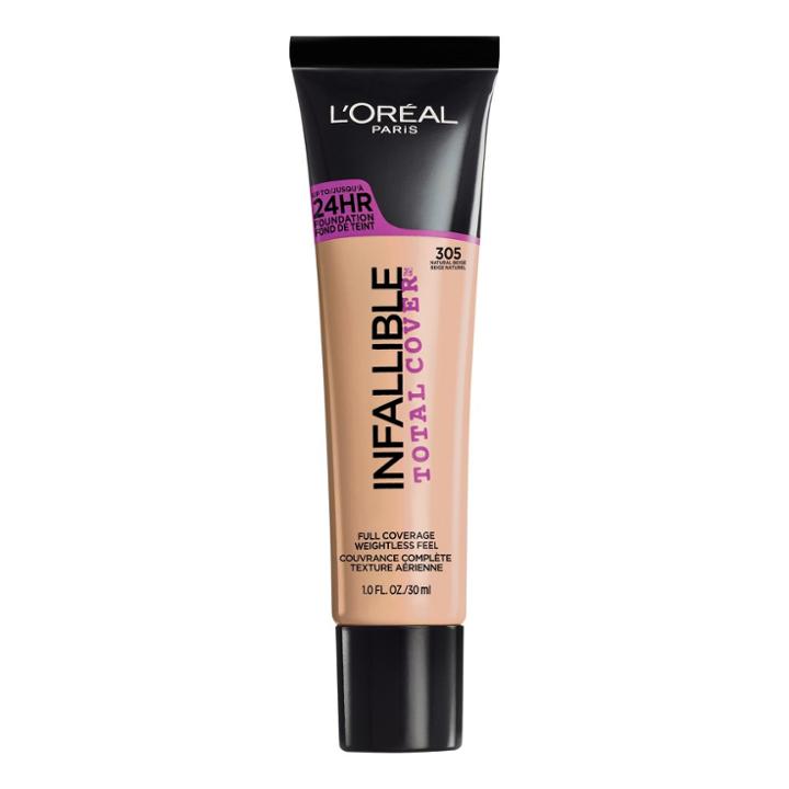 L'oreal Paris Infallible Total Cover Foundation 305 Natural Beige