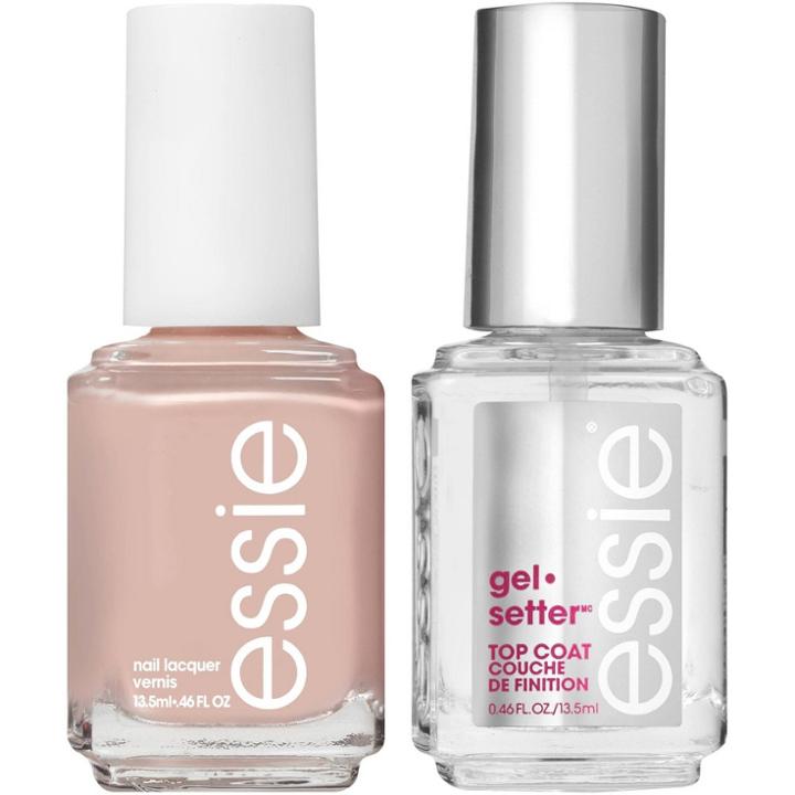 Essie Topless & Barefoot Nail Polish And Gel Setter Top Coat Kit