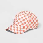 Girls' Checkered Baseball Hat - Art Class Pink