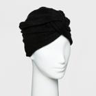 Women's Textured Turban - A New Day Black