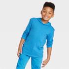 Boys' Solid Hooded Shirt - Cat & Jack Blue