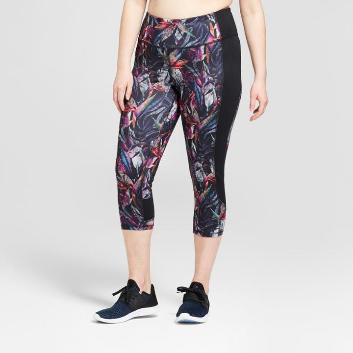Women's Plus Size Freedom Printed Capri Leggings - C9 Champion 3x,