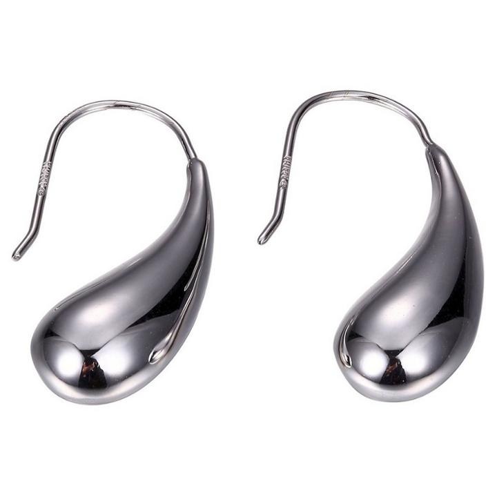 Prime Art & Jewel Sterling Silver High Polish Teardrop Dangle Wire Earrings, Girl's