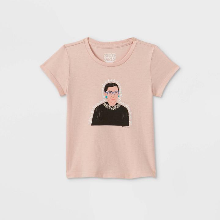 Rebel Girls Toddler Girls' Ruth Bader Ginsburg Short Sleeve T-shirt -