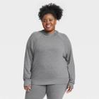 Women's Plus Size Modal Hooded Sweatshirt - All In Motion Charcoal Gray