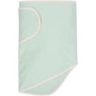 Miracle Blanket Swaddle Wrap - Green With Beige Trim