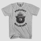 Smokey Bear Men's Wild Fires Short Sleeve Graphic T-shirt - Heather Gray S, Men's,