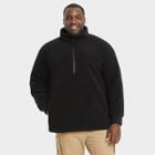 Men's Big & Tall Standard Fit High-neck Sweatshirt - Goodfellow & Co Black