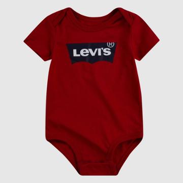 Levi's Baby Short Sleeve Batwing Bodysuit - Red