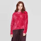 Women's Long Sleeve Crewneck Pullover Sweater - Prologue Pink L, Women's,