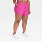Women's Plus Size Mid-rise Run Shorts 3 - All In Motion Berry Purple