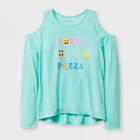 Grayson Social Girls' Love Dance Pizza Long Sleeve T-shirt - Blue