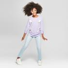 Plus Size Girls' Woven Jeggings - Cat & Jack Light Blue