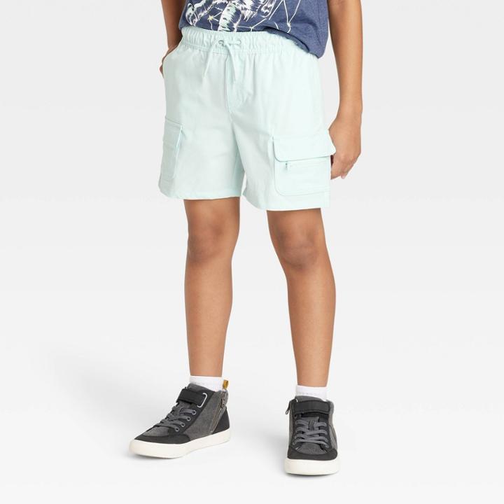 Boys' Quick Dry 'above The Knee' Relaxed Pull-on Cargo Shorts - Cat & Jack Blue