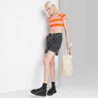Women's Short Sleeve Scoop Neck Seamless T-shirt - Wild Fable Pink/orange