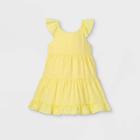 Oshkosh B'gosh Toddler Girls' Eyelet Short Sleeve Dress - Yellow