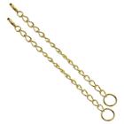 Target Women's Chain Extender Sterling Silver 2 Pc- Gold Toned
