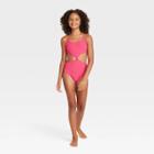 Girls' Summer Heat One Piece Swimsuit - Art Class Pink