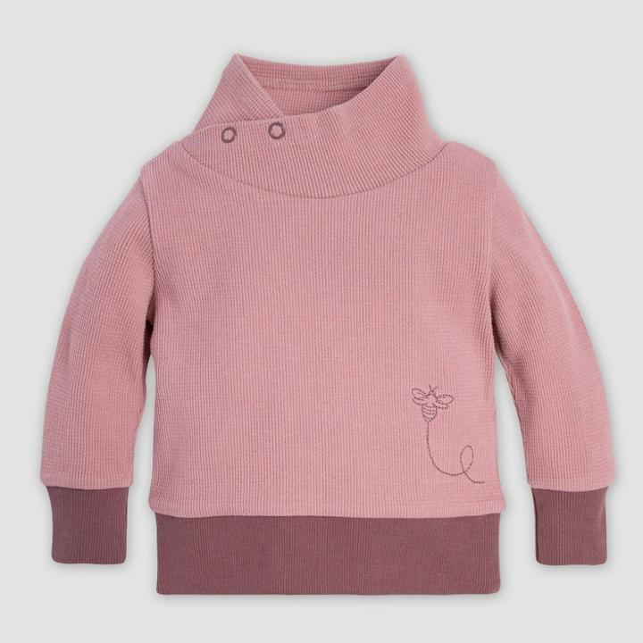 Burt's Bees Baby Baby Girls' Organic Cotton Thermal Tunic Pullovers - Pink