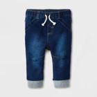 Baby Boys' Denim Pants - Cat & Jack Medium Wash Newborn, Blue