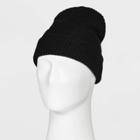 Men's Waffle Knit Value Beanie - Goodfellow & Co Black