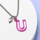 More Than Magic Girls' Monogram Letter U Necklace - More Than