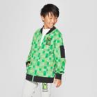 Boys' Minecraft Bomber Jacket - Green/black