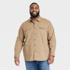 Men's Big & Tall Utility Button-down Shirt - Goodfellow & Co Tan