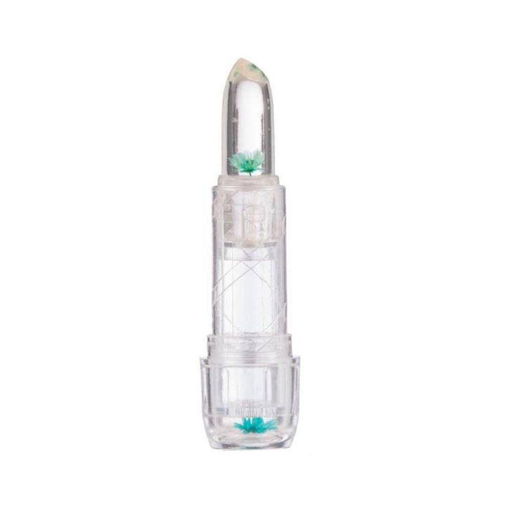 Blossom Color Changing Crystal Lip Balm Turquoise Flower