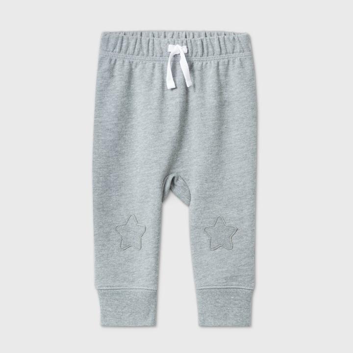 Baby Boys' Star Knee Jogger Pull-on Pants - Cat & Jack Gray Newborn