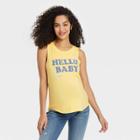Graphic Hello Baby Maternity Tank Top - Isabel Maternity By Ingrid & Isabel Yellow