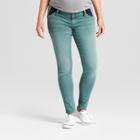 Maternity Inset Panel Skinny Jeans - Isabel Maternity By Ingrid & Isabel Green