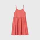 Women's Sleeveless Rib Knit Babydoll Dress - Wild Fable Pink