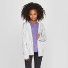 Girls' Plush Fleece Hooded Cardigan - C9 Champion Gray Heather S, Heather Grey