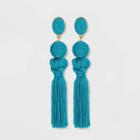 Sugarfix By Baublebar Ball Drop Tassel Earrings - Turquoise