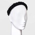 Braided Velvet Headband - A New Day Black