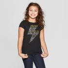 Target Girls' Harry Potter Bolt Names Graphic Short Sleeve T-shirt - Black