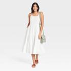 Women's Sleeveless Tiered Skinny Dress - Universal Thread White