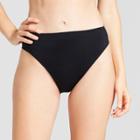 Mossimo Women's High Leg High Waist Bikini Bottom - Black -