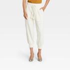 Women's High-rise Ankle Length Sweatpants - Who What Wear Cream