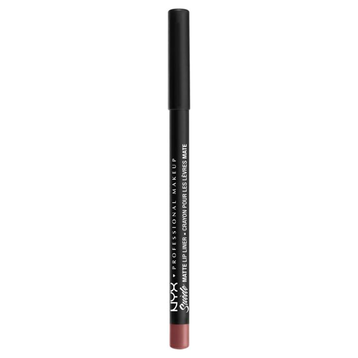 Nyx Professional Makeup Suede Matte Lip Liner Whipped Caviar - 0.16oz, Whipped Black