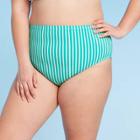 Women's Plus Size Bikini Bottom - Kona Sol Green